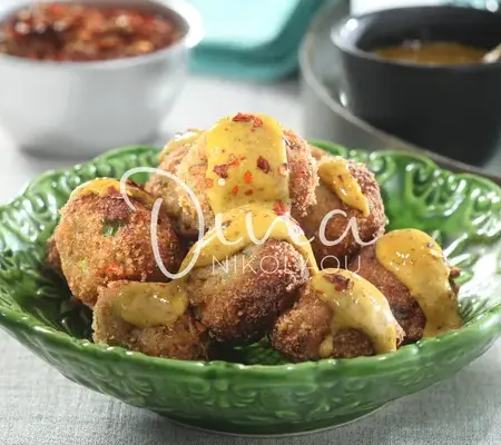 boulettes de poissons à l’ouzo et à la moutarde