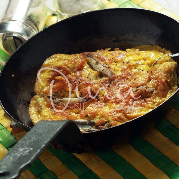 Omelette aux anchois