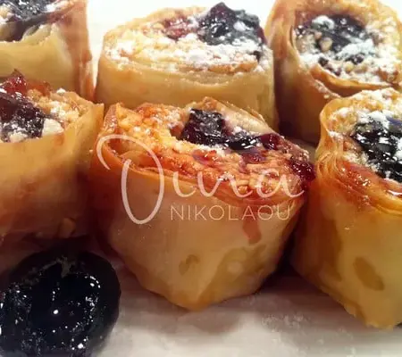 Αμυγδαλωτά σε φύλλο κρούστας