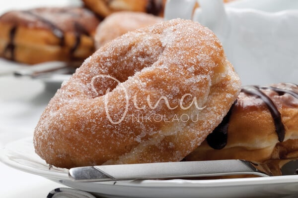 Ντόνατς σπιτικά (donuts)