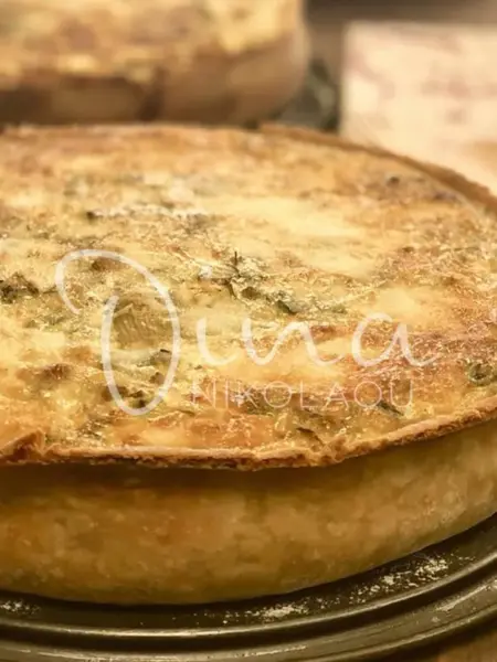 Τάρτα με ψητά μανιτάρια και άνηθο