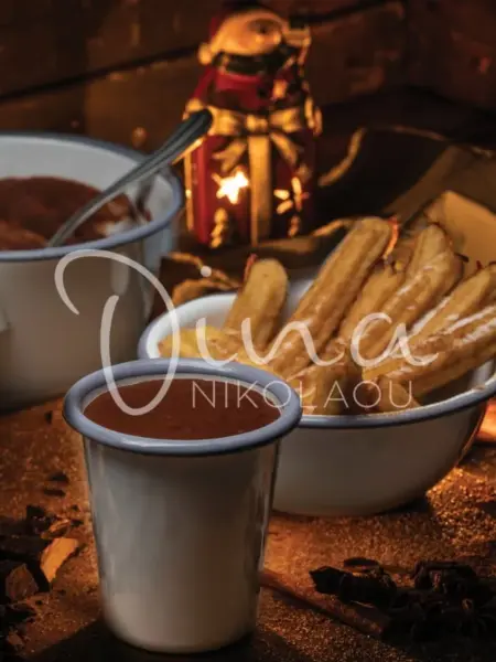 Churros με καυτή σοκολάτα