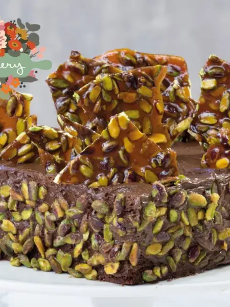 τουρτα brownies με φιστικι αιγινης