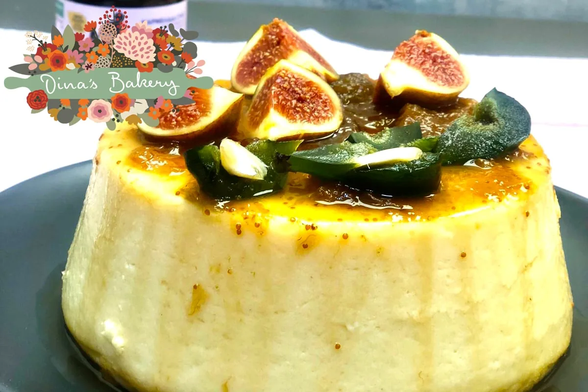 flan με φρεσκα συκα