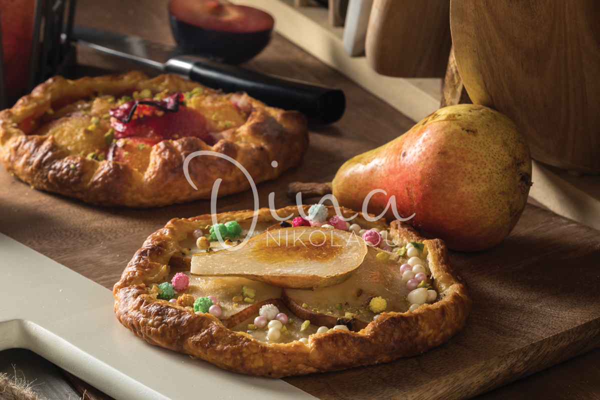 Galette με αχλάδια και βανίλιες