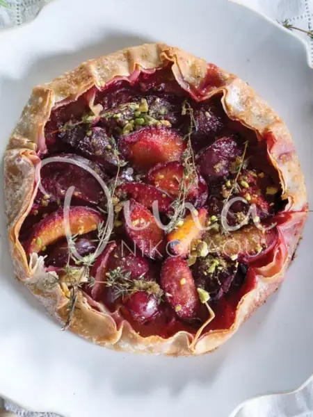 Galette με βανίλιες και κρέμα φυστικιού