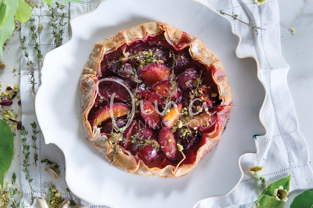 Galette με βανίλιες και κρέμα φυστικιού