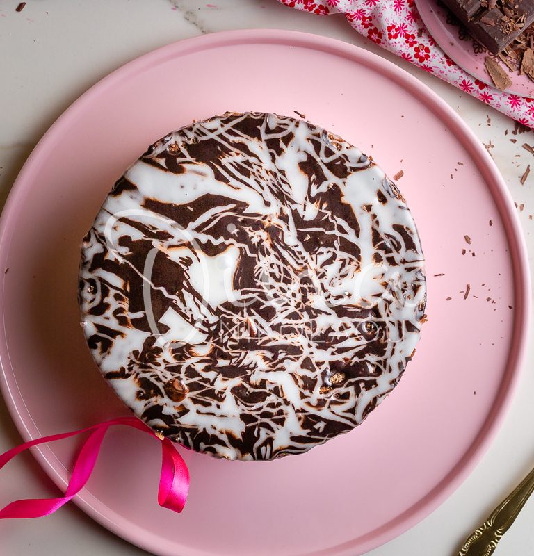 Cheesecake με δύο σοκολάτες