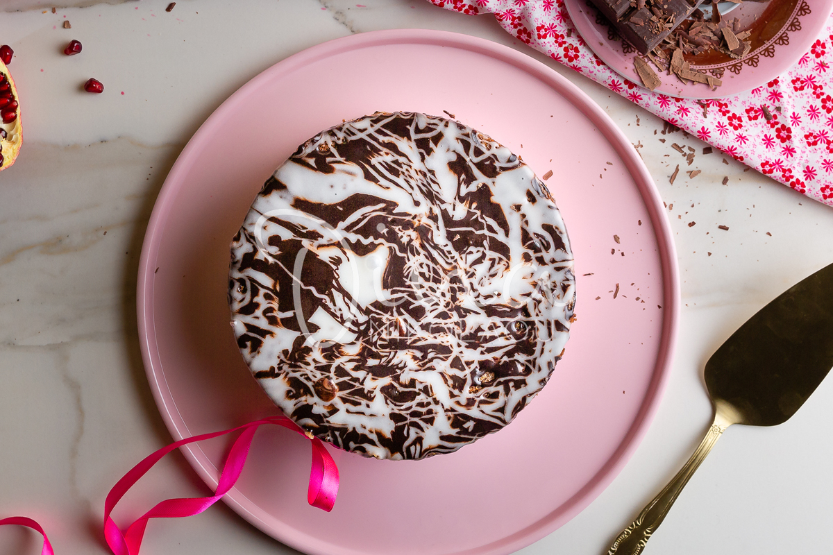 Cheesecake με δύο σοκολάτες