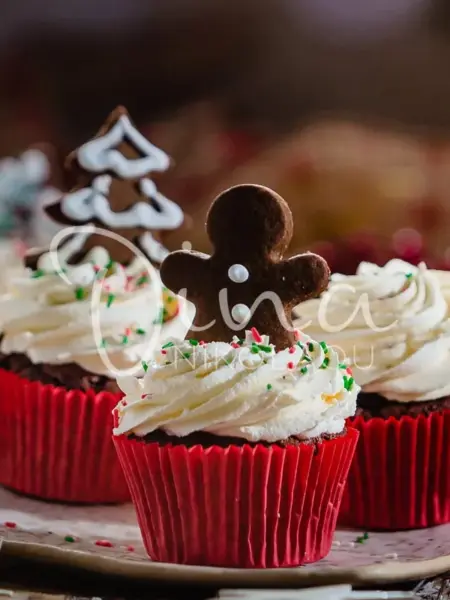 Muffins σοκολάτας με κρέμα και αρώματα καφέ