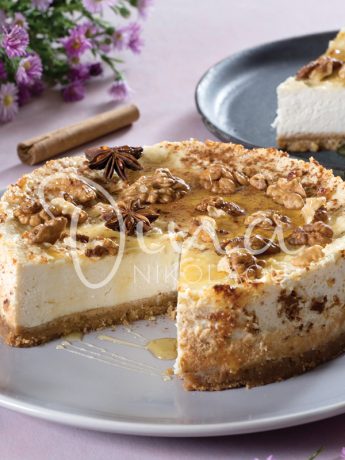 Cheesecake γιαούρτι-μέλι-καρύδι