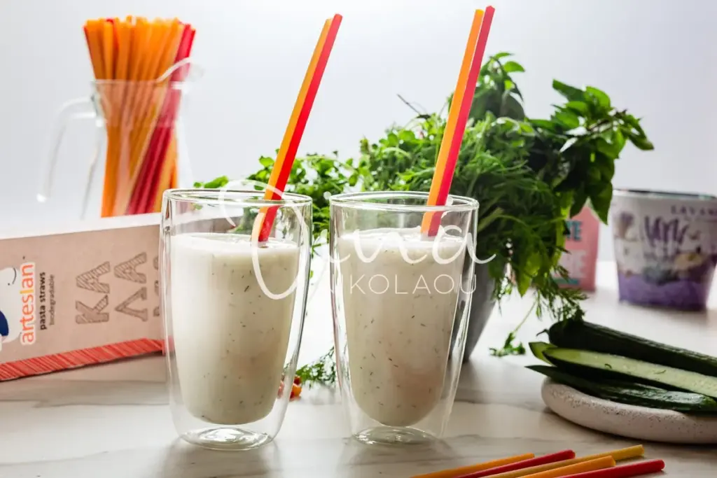 Smoothie με κατσικίσιο τυρί, αγγούρι και άνηθο