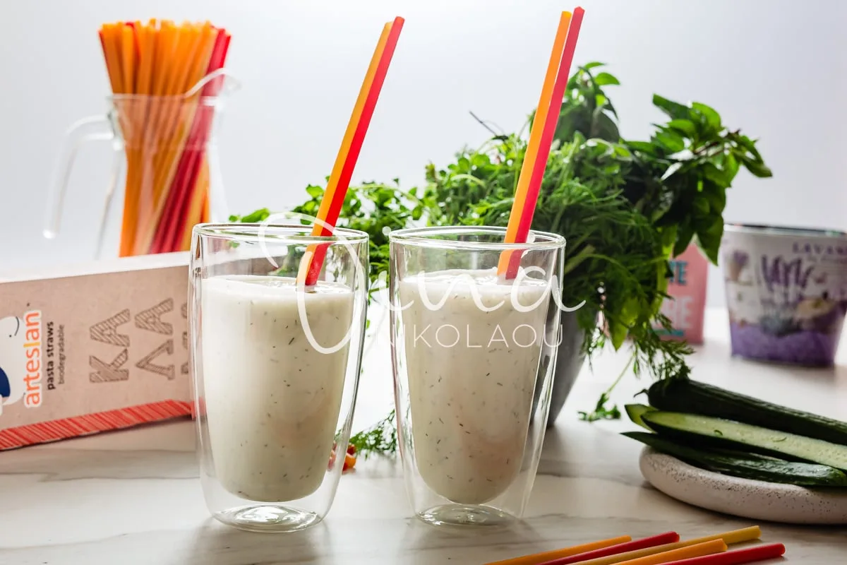 Smoothie με κατσικίσιο τυρί, αγγούρι και άνηθο