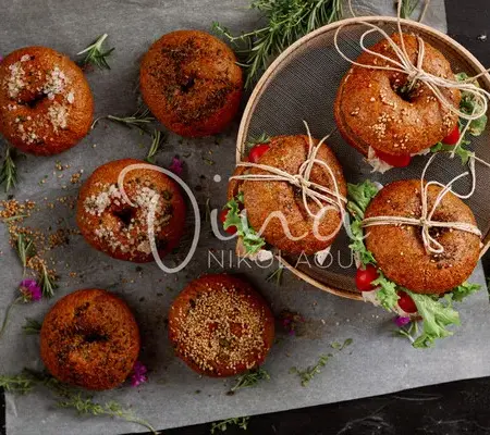 Bagels ολικής άλεσης