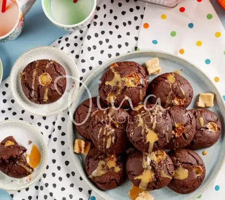 Cookies σοκολάτας με καραμέλες γάλακτος