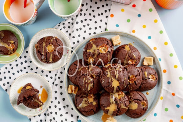 Cookies σοκολάτας με καραμέλες γάλακτος