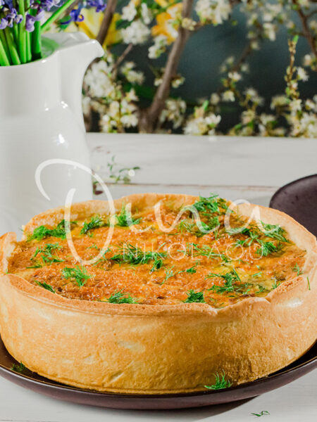 Quiche με τόνο, κολοκυθάκια και άνηθο