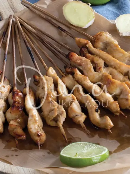 Γιαπωνέζικα σουβλάκια κοτόπουλου yakitori