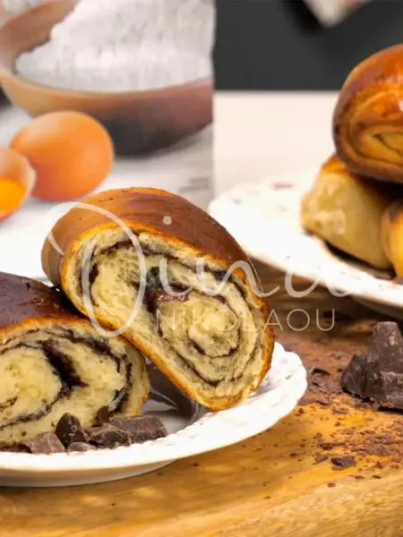 Brioche γεμιστά με σοκολάτα