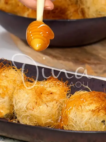 Ρολάκια τυριού με καταΐφι