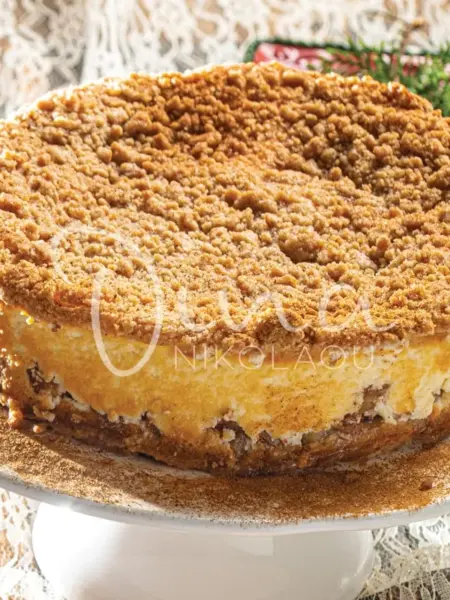 Cheesecake ψημένο με μήλα