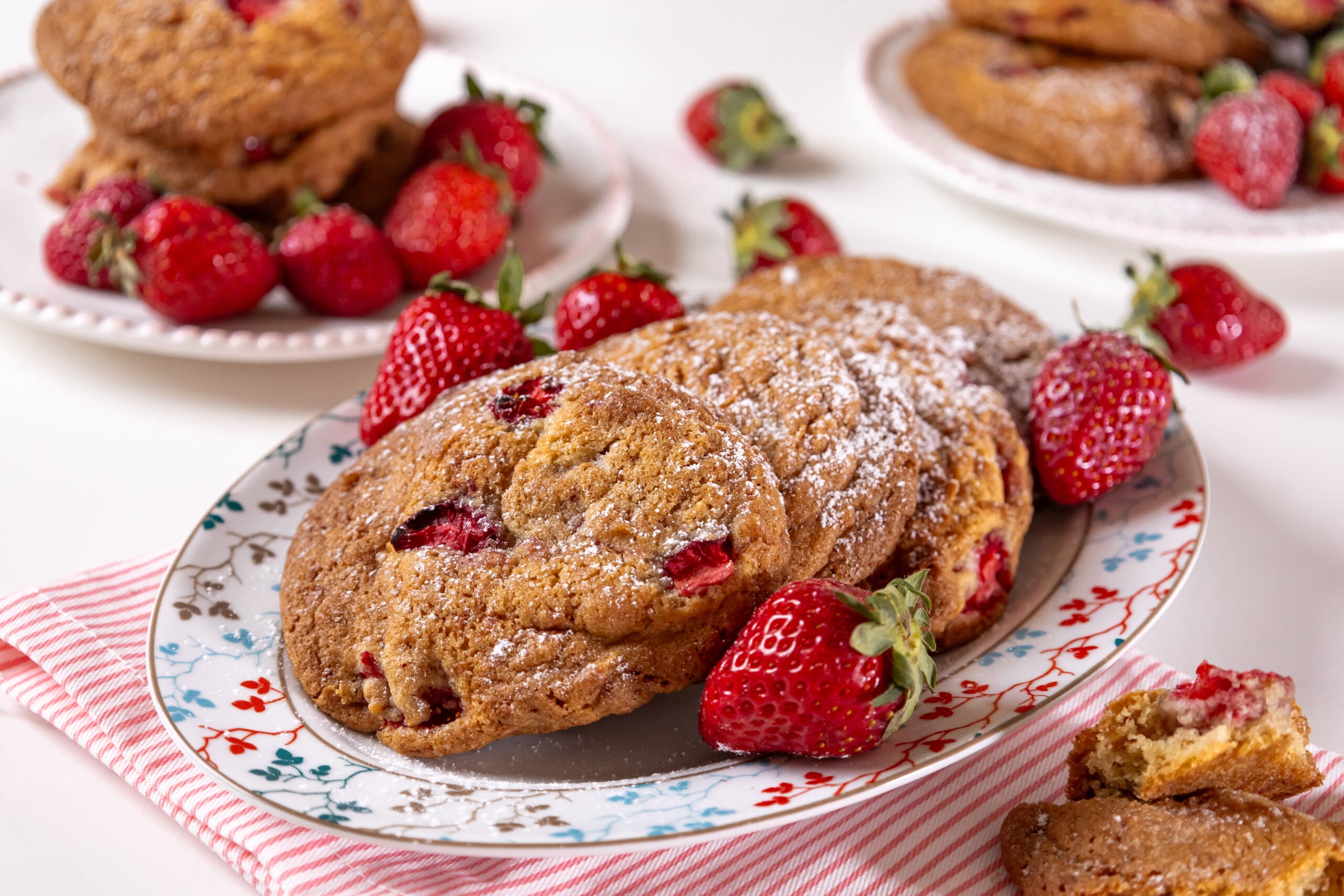 soft cookies φράουλα