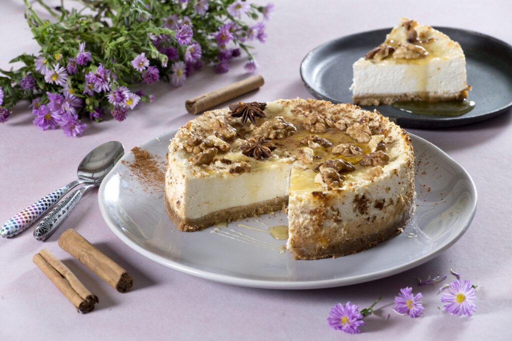 Cheesecake γιαούρτι-μέλι-καρύδι