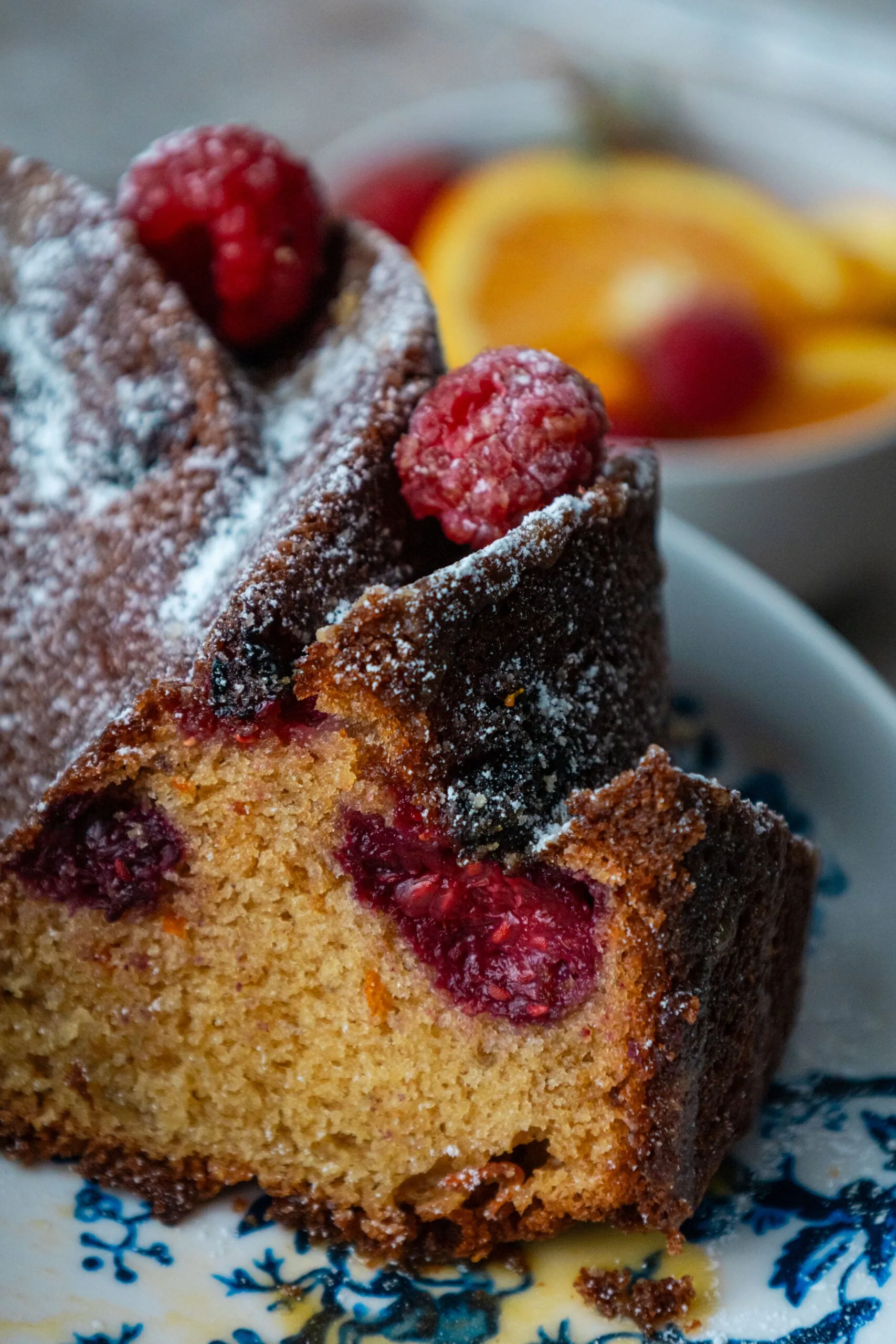 Bundt Cake με Πορτοκάλι & Σμέουρα