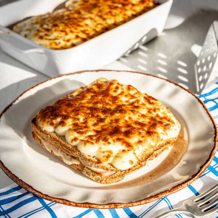 Croque Monsieur με μοτσαρέλα