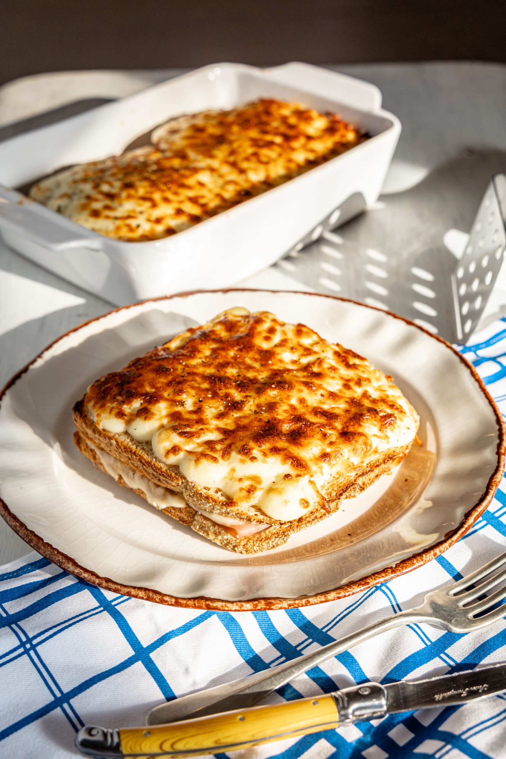 Croque Monsieur με μοτσαρέλα